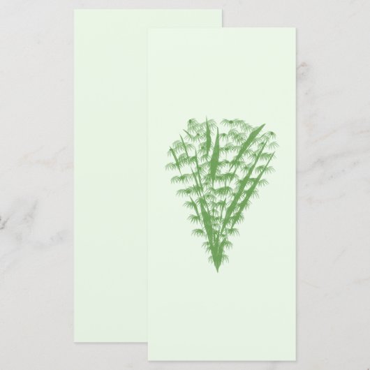 Green plant in the shape of a bouquet. メニュー (正面/裏面)