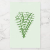 Green plant in the shape of a bouquet. ワインラベル (シングルラベル)