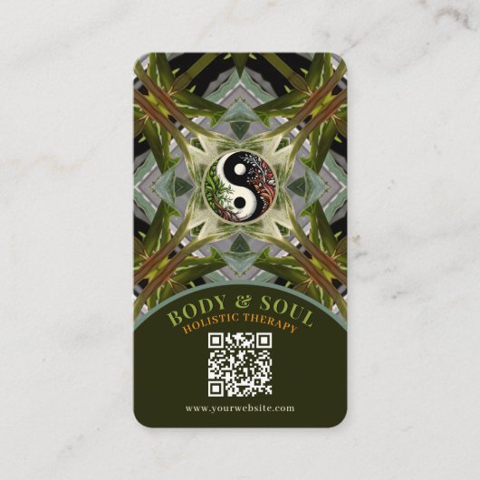 Green Plant Medicine Holistic Naturopathic 名刺 (正面)