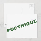 green poéthique ポストカード (正面/裏面)
