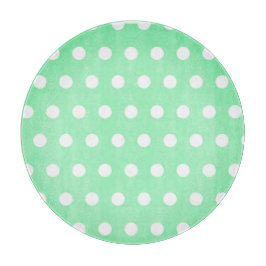 Green Poka Dots カッティングボード