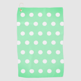Green Poka Dots ゴルフタオル