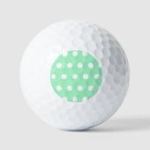 Green Poka Dots ゴルフボール (正面)