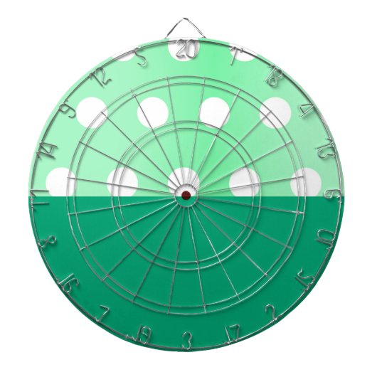 Green Poka Dots ダーツボード (正面)