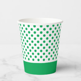 Green Polka Dots 紙コップ