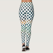 Green Polka Dots Gradient レギンス (裏面)
