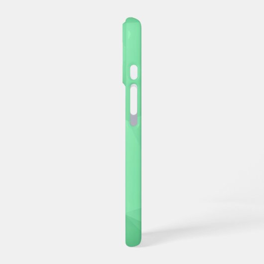 Green Polygon Geometric iPhone 16ケース (左側面)