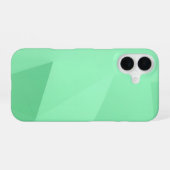 Green Polygon Geometric iPhone 16ケース (裏面横)