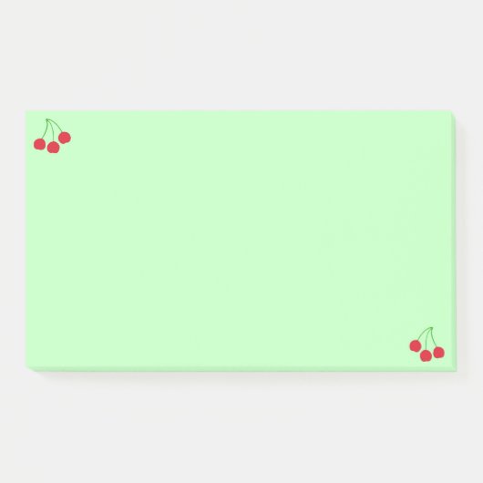 Green Post-it®に関するさくらんぼ ポストイット (正面)