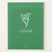Green Posy Vase Planner プランナー手帳 (裏面)