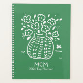 Green Posy Vase Planner プランナー手帳 (正面)
