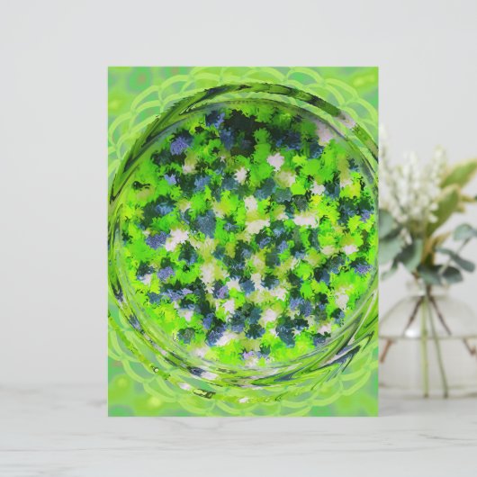 Green Potpourri Scrapbook Paper 2-Sided Page (スタンド正面)