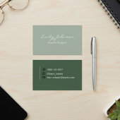 Green Professional Business Card