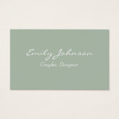 Green Professional Business Card (正面)