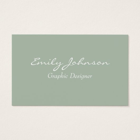 Green Professional Business Card (正面)