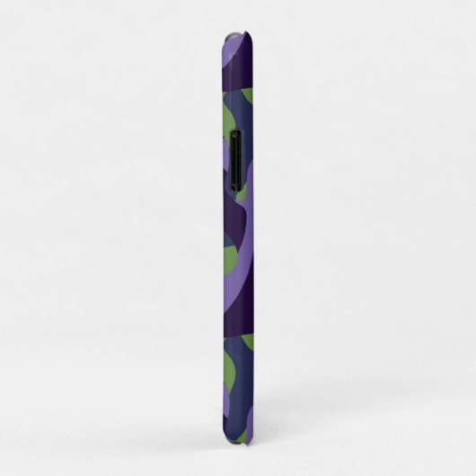 Green Purple and Blue Camo abstract Case-Mate iPhoneケース (裏面/右)