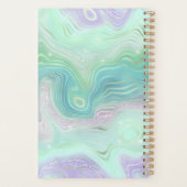 Green Purple Pink Teal Iridiescent Agate Planner プランナー手帳 (裏面)