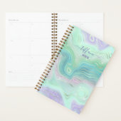 Green Purple Pink Teal Iridiescent Agate Planner プランナー手帳 (ディスプレー)