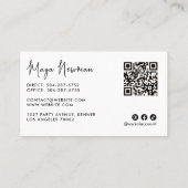 GREEN QRモダンコーミニマルドのプロフェッショナル 名刺 (裏面)