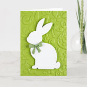 Green Rabbit Spring Time Card カード (正面)