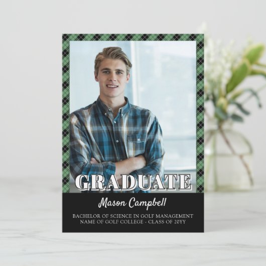 Green Ready Fore Bright Future Golf Graduation 案内状 (スタンド正面)