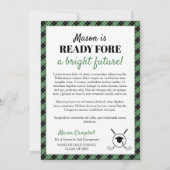 Green Ready Fore Bright Future Golf Graduation 案内状 (裏面)