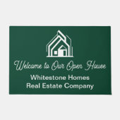 Green Real Estate Company Custom Open House ドアマット (正面)