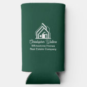 Green Real Estate Company Customized Realtor スリム缶クーラー (裏面)