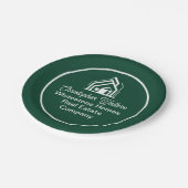 Green Real Estate Company Customized Realtor Party ペーパープレート (アングル)