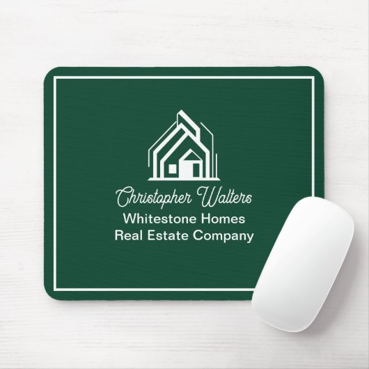 Green Real Estate Company Personalized Realtor マウスパッド (マウス)