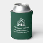 Green Real Estate Company Personalized Realtor 缶クーラー (缶正面)