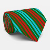 Green Red Blue Stripes Pattern   ネクタイ (ロール)