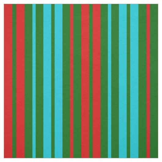 Green Red Blue Stripes Pattern   ファブリック (見本)
