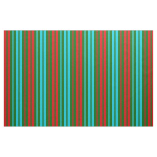 Green Red Blue Stripes Pattern   ファブリック (ファットクウォーター)
