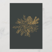 Green Red Botanical Holiday Christmas Party メニュー (裏面)