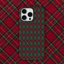 Green & Red Burgundy Argyle Christmas Holiday iPhone 16 Pro Maxケース