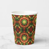Green Red Decorative Christmas Holiday Paper Cups 紙コップ (左)