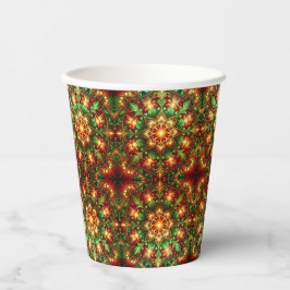 Green Red Decorative Christmas Holiday Paper Cups 紙コップ