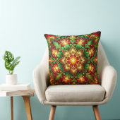 Green Red Decorative Christmas Throw Pillow クッション (椅子)