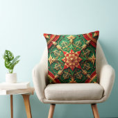 Green Red Decorative Christmas Throw Pillow クッション (椅子)