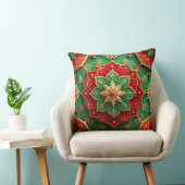 Green Red Decorative Christmas Throw Pillow クッション (椅子)