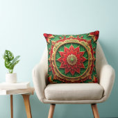 Green Red Decorative Christmas Throw Pillow クッション (椅子)