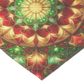 Green Red Decorative Holiday Table Runner ミディアムテーブルランナー (コーナー)