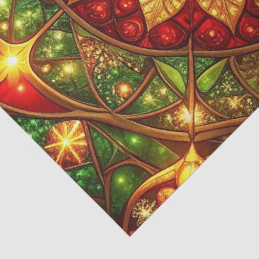 Green Red Decorative Holiday Tissue Paper 薄葉紙 (詳細)