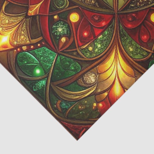 Green Red Decorative Holiday Tissue Paper 薄葉紙 (詳細)