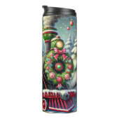 Green Red Festive Train Moonlit Gifts タンブラー (回転右)