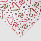Green Red Peppermint Candy Cane Swirl Holiday Gift 薄葉紙 (詳細)