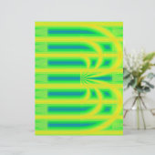 Green Retro Cathedral Scrapbook Paper 2-Sided Page (スタンド正面)