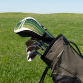 Green Retro Five Pin Striped with Name ゴルフヘッドカバー (インサイチュ)