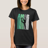 Green Rhythmic Gymnastics Distressed Amor Inspirat Tシャツ (正面)